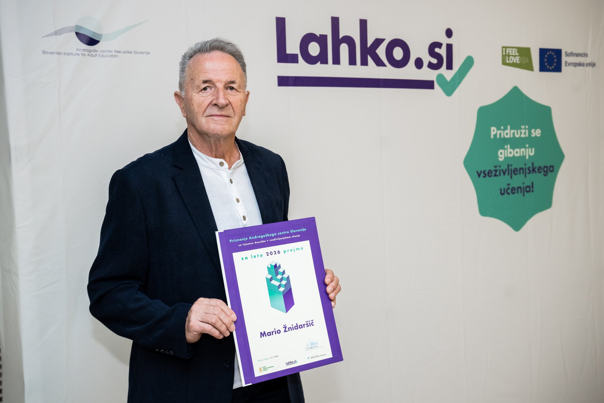 Mario Žnidaršič, prejemnik naziva Naj zgodba 2026